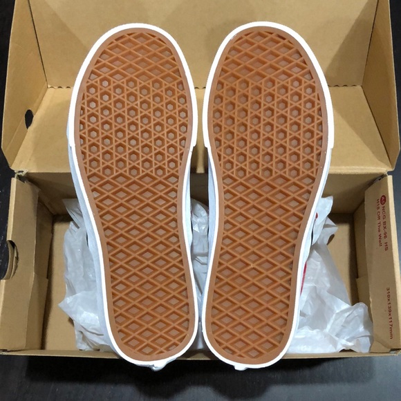 vans classic slip on gingham racing red - Picture 6 of 8